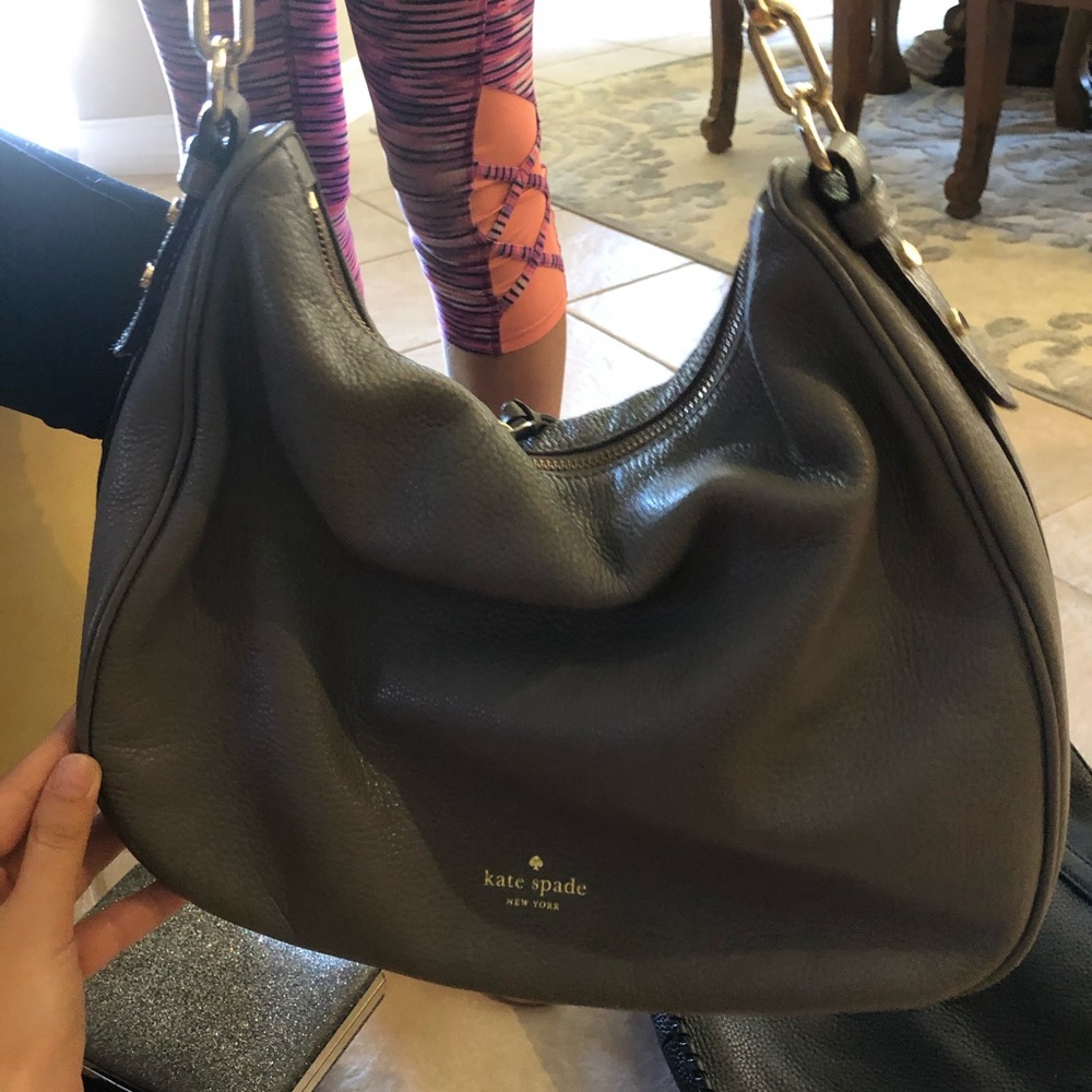 Gray Kate Spade Bag
